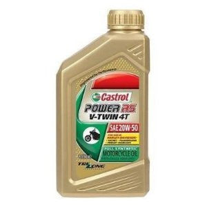 Castrol 06080 Power RS V-Twin 20W-50 4-Stroke Motorcycle Oil - 1 Quart Bottle, (Pack of 6)