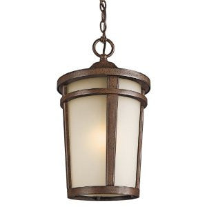 Kichler Lighting 49075BSTFL Atwood Fluorescent Outdoor Pendant, Brown Stone
