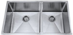 Kraus 33 inch Undermount 60/40 Double Bowl 16 gauge Stainless Steel Kitchen Sink