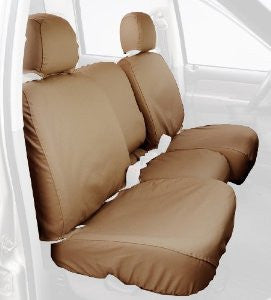 Covercraft Custom-Fit Front Bucket SeatSaver Seat Covers - Polycotton Fabric, Tan