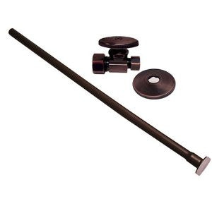 Plumbest S10-37WB Angle Closet Supply and Stop Kit, Old World Bronze