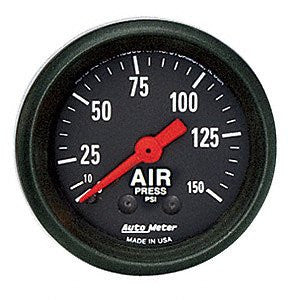 Auto Meter 2620 Z-Series Mechanical Air Pressure Gauge