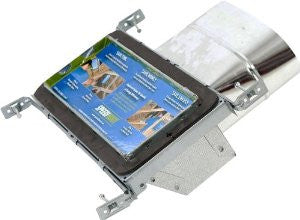 Speedi-Boot SBH-6128 WS 6-Inch Width by 12-Inch Length to 8-Inch Diameter Wall Stack Oval Register Vent Boot with Adjustable Hangers