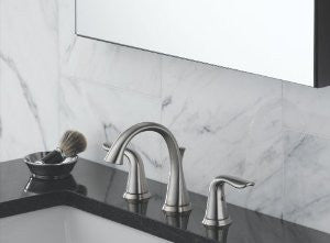 Delta 3538LF Lahara Two Handle Widespread Lavatory Faucet, Chrome