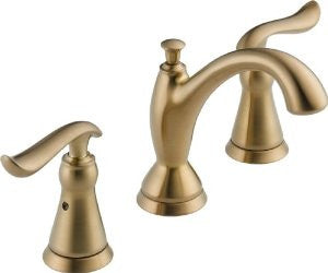 Delta 3594LF-CZMPU Linden Two Handle Widespread Lavatory Faucet, Champagne Bronze