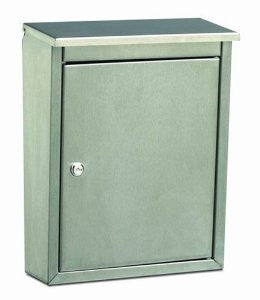 Architectural Mailboxes Metropolis Wall Mailbox, Stainless Steel Satin Finish