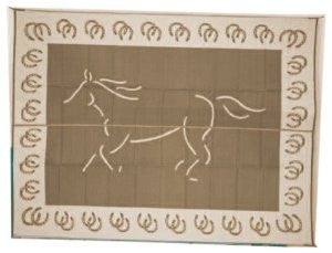 Patio Mats® 9x12' Reversible Mat Horse Design