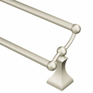 Moen DN8322BN-KIT Retreat Collection Kit with 24-Inch Double Towel Bar, Brushed Nickel