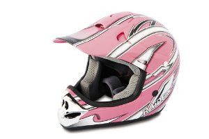 Raider MX-3 Youth Off-Road Helmet (Pink, Medium)