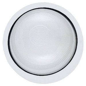 Sea Gull Lighting 8923BLE-15 Riverside - Two Light Outdoor Wall Sconce, White Finish with Frosted Ribbed Glass