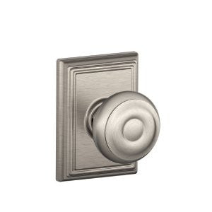 Schlage F10GEO619ADD Addison Collection Georgian Passage Knob, Satin Nickel