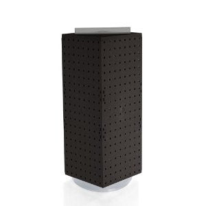 Azar 703385-BLK Interlocking Pegboard Display, 8-Inch by 8-Inch by 20-Inch, Black