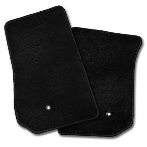 Coverking Front Custom Fit Floor Mats for Chrysler 200 Convertible (Nylon Carpet, Black)