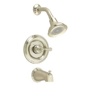 American Standard T215.730.295 Hampton Bath and Shower Trim Kit, Satin Nickel
