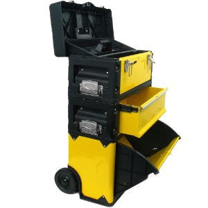 Stalwart 75-4650 Oversized Portable Tool Chest, Three Tool boxes in One