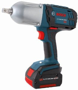Bosch HTH181-01 18-Volt Lithium-Ion 1/2-Inch Square Drive Impact Wrench Kit with 2 Batteries, Charger and Case - Detent Pin