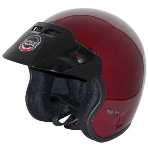 Core Tourer Open-Face Helmet (Wine, X-Large)