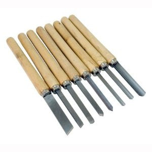 8 Pc Wood Lathe Chisel Set