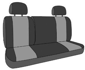 CalTrend Front Row Bucket Custom Fit Seat Cover for Select Toyota Corolla Models - NeoSupreme (Blue Insert and Black Trim)