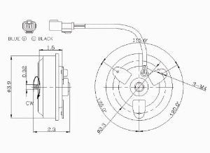 TYC 630130 Honda Accord Replacement Condenser Cooling Fan Motor