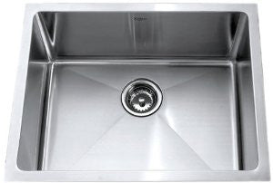 Kraus 23 inch Undermount Single Bowl 16 gauge Stainless Steel Kitchen Sink