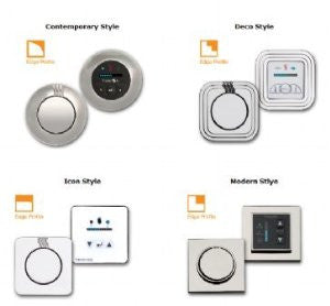 ThermaSol TPMR-NTS-PC Temp-Touch Plus Kit Modern Recessed, Polished Chrome