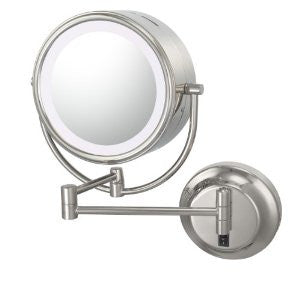 Kimball and Young 92545HW Neo-Modern Double Sided LED Mirror Hard Wired, Chrome