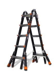 Dark Horse 375-Pound Duty Rating Fiberglass Multi-Use Ladder, 13-Feet