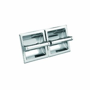 Moen 5577 Double Roll Tissue Paper Holder from the Hotel Motel Collection,
