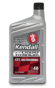 Kendall (1057272-12PK) GT-1 SAE 40W High Performance Motor Oil with Liquid Titanium - 1 Quart, (Case of 12)
