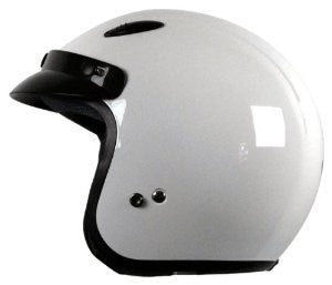 Vega X-280 Junior Open Face Helmet (White, Medium)