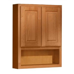 Coastal Collection SOJ-249 Salerno Series Maple with Cider Finish Square Raised Panel Overjohn Cabinet, 24-Inch-Wide-by-30-Inch-Tall-by-6-Inch-Deep