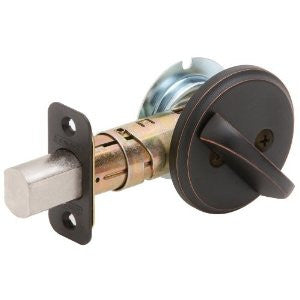 Schlage B80 716 12-287 10-116 134 N N SL One-Sided Deadbolt, Aged Bronze