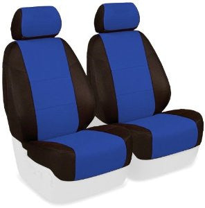 Coverking Custom Fit Seat Cover for Ford Fusion - (Spacer Mesh, Black/Blue Insert)