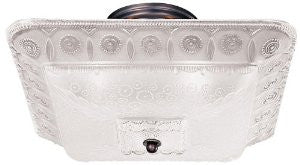 Hudson Valley Lighting 426-SN American 3-Light Semi-Flush, Satin Nickel Finish with Embossed Frosted Glass Shade