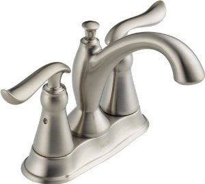 Delta Faucet 2594-SSMPU-DST Linden Two Handle Centerset Lavatory Faucet, Stainless