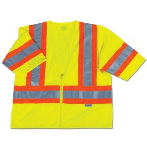 GLoWEAR 8330Z Class-3 Two-Tone Vest, Lime, Large/X-Large
