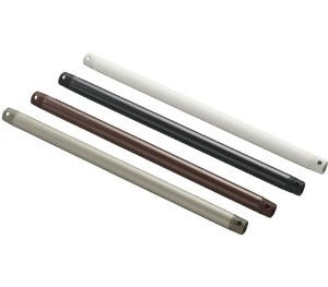 Kichler Lighting 360120SBK Climates Ceiling Fan 24IN Downrod, Satin Black Finish