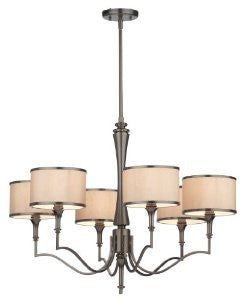 Thomas Lighting M2066-15 Gramercy Park Six-Light 30-1/2-Inch W by 23-1/2-Inch H Chandelier, Oiled Bronze