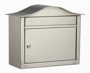 Architectural Mailboxes Peninsula Wall Mailbox, Satin Nickel