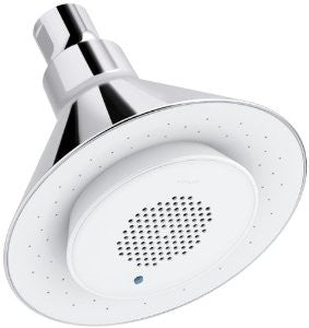 KOHLER K-9245-E-CP 2.0-GPM Moxie Showerhead and Wireless Speaker, Polished Chrome