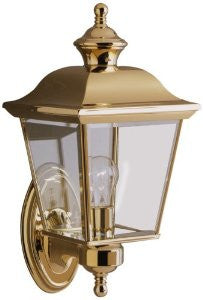 Kichler Lighting 9713PB Outdoor Sconce, Polished Brass