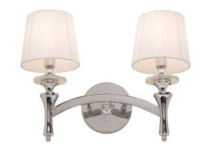 Artcraft Lighting AC3832 Contempra 2-Lite Wall Sconce Light, Chrome