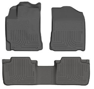 Husky Liners Custom Fit WeatherBeater Molded Front and Second Seat Floor Liner for Select Toyota Camry Models (Grey)