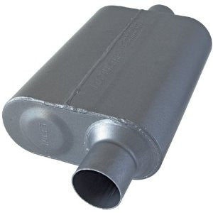 Flowmaster 8042541 40 Series Muffler 409S - 2.50 Offset IN / 2.50 Center OUT - Aggressive Sound