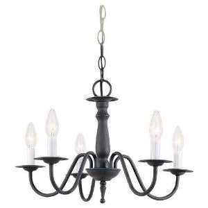 Sea Gull Lighting 3121-72 Traditional 5-Light Chandelier, Olde Iron