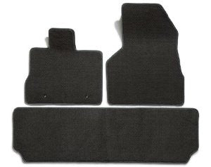 Premier Custom Fit 3-piece Set with 2 Front and 1 Rear Carpet Floor Mats for Honda Element (Premium Nylon, Smoke)