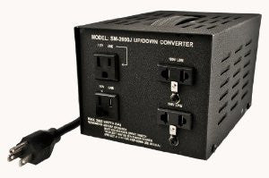 Simran SM-2000J Japanese 2000 Watt Step Up / Down Voltage Transformer Converts Japan 100 Volt To 110 Volt USA Power OR Vice Versa