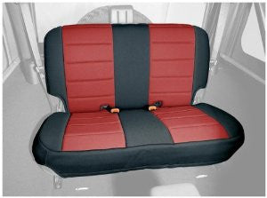 Rugged Ridge 13262.53 Black/Red Custom Neoprene Rear Seat Cover