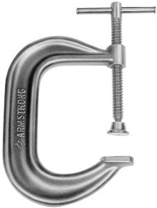 Armstrong 78-304 4-Inch Capacity Super Deep, Square Throat Pattern C-Clamp, Black Finish